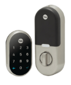 image of key-less entry lock back and front