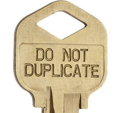 do not duplicate locksmith key copy