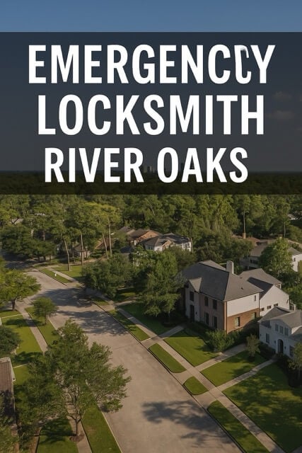Houston Key Locksmith service area – aerial view of River Oaks Houston