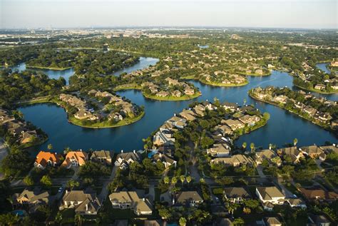 Houston Key Locksmith service area – aerial view of Sugar Land Texas