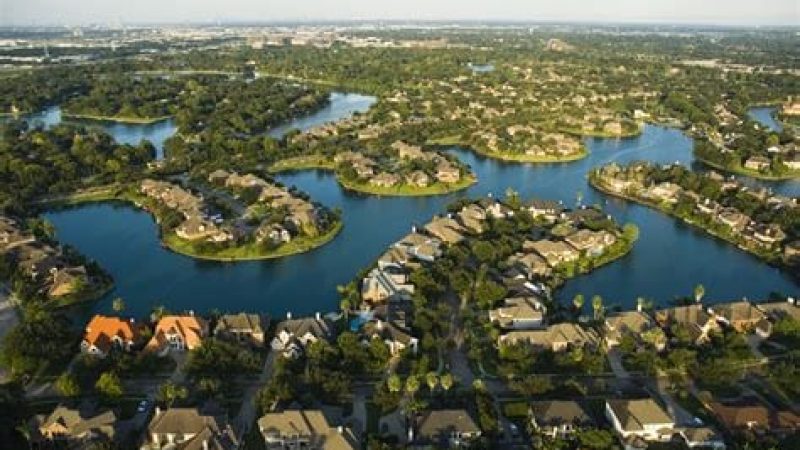 Houston Key Locksmith service area – aerial view of Sugar Land Texas